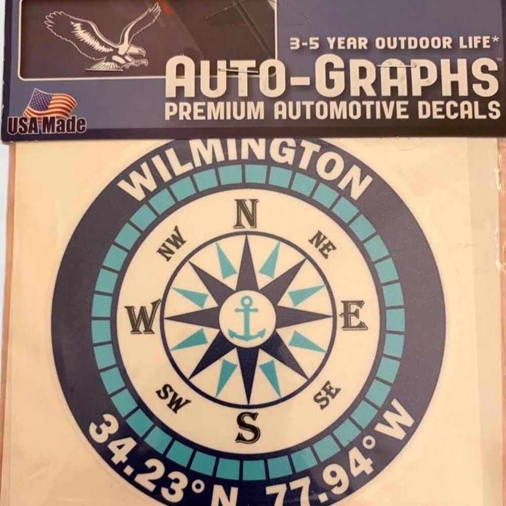 Unbranded White and Blue Stickers